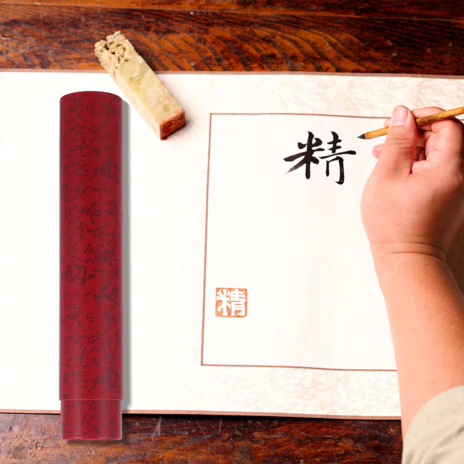 أنبوب تخزين المستندات التليسكوبي القابل للتمديد، أسطوانة بريدية واقية لخططات المطبوعات الفنية، حقيبة تخزين الرسومات #5