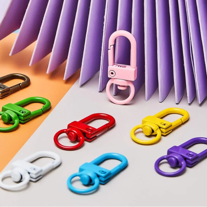 10 Stück Schlüsselanhänger Legierung Karabinerhaken Verschlusszubehör für DIY Schlüsselanhänger Halskette Armband Zubehör Zubehör – Detail 7