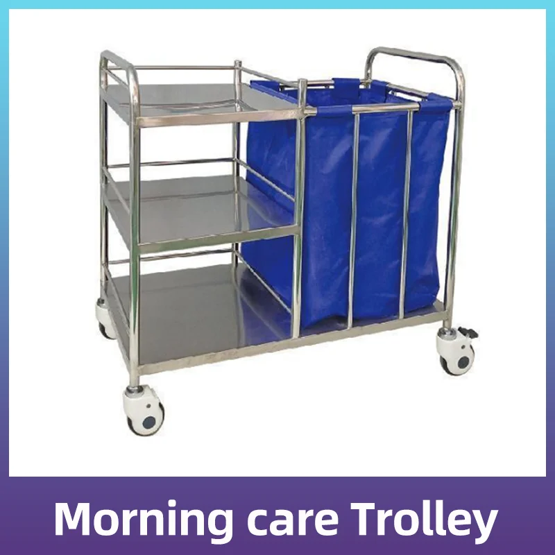 Hospital Laundry Carts Commercial Solid Linen Waste Trolleys Tank Bin
