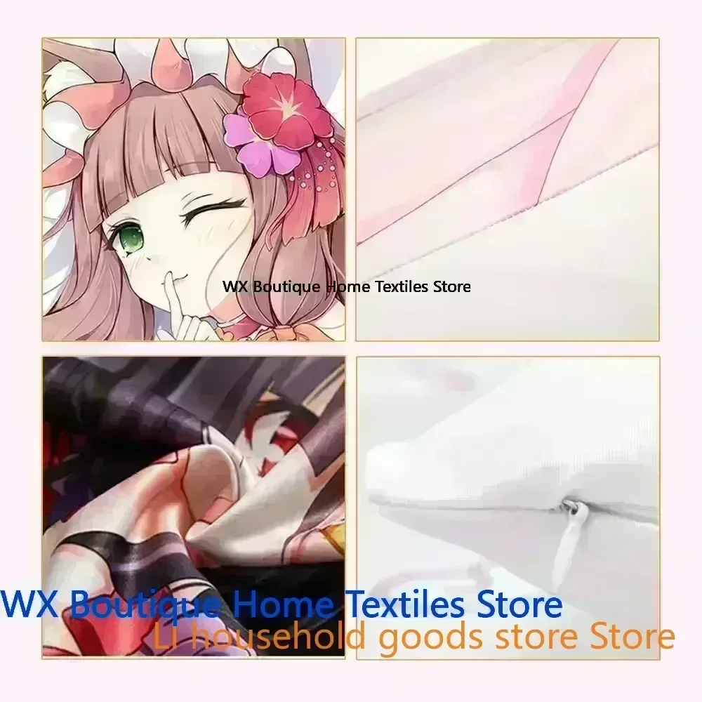 Anime dakimakura Honkai Star Rail Lingsha Fodera per cuscino per biancheria da letto personalizzata fai-da-te