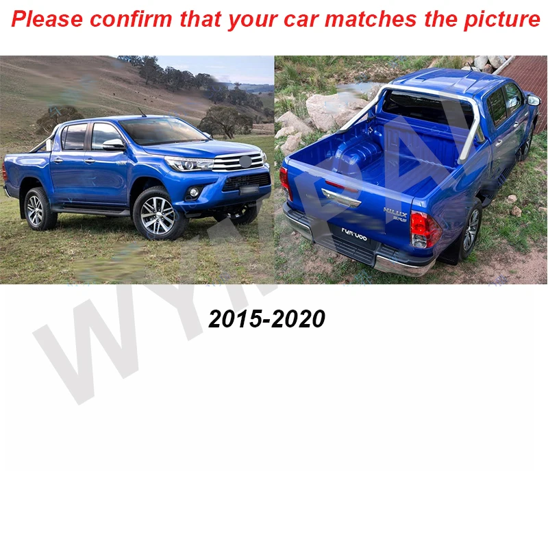Toyota Hilux 용 자동차 바닥 매트 2015 2016 2017 2018 2019 2020 자동차 액세서리