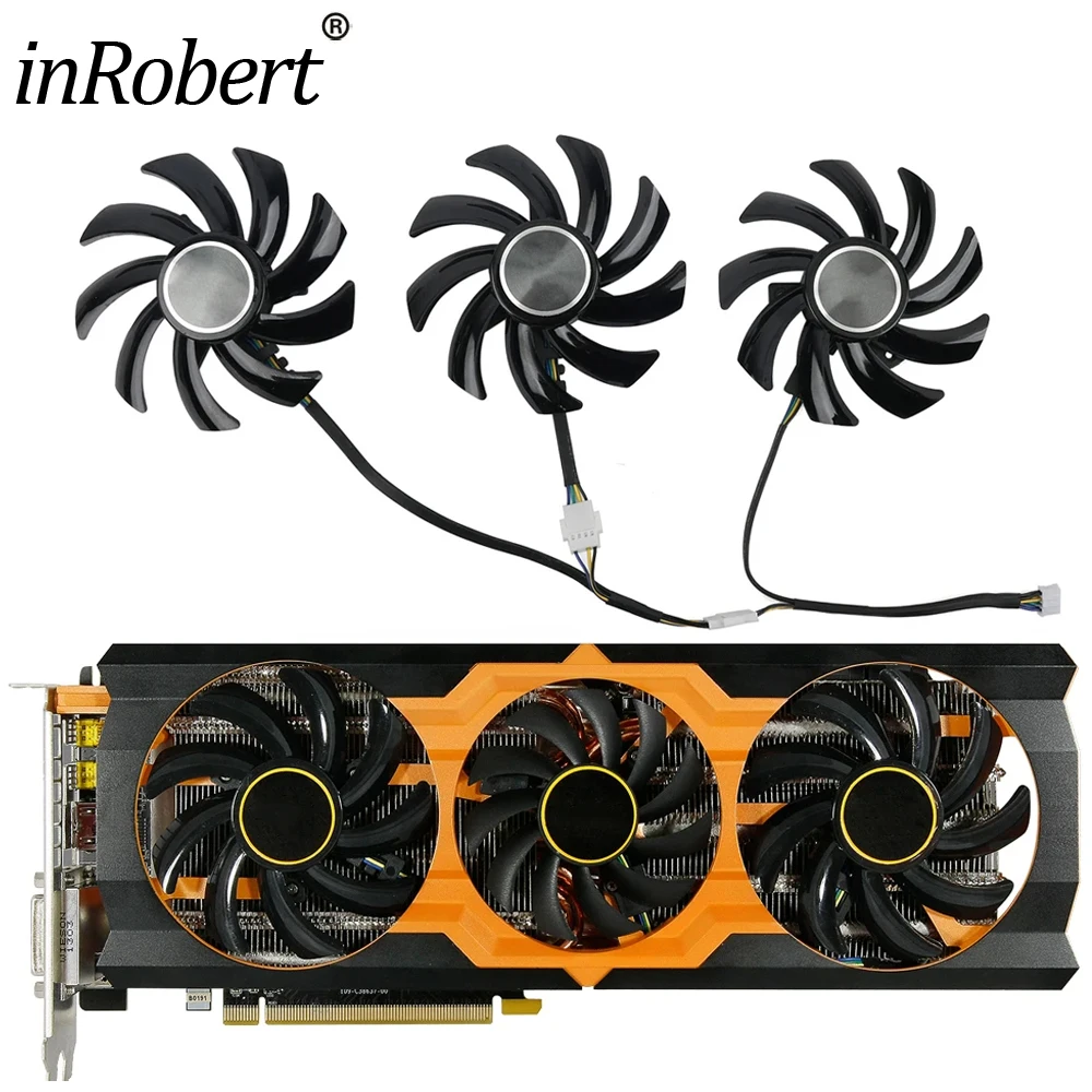 3 sztuk 85MM FDC10H12S9-C wymiana karty graficznej dla Sapphire Radeon R9 290X Tri-X OC R9 390 390X 8GB NITRO wentylator chłodnicy
