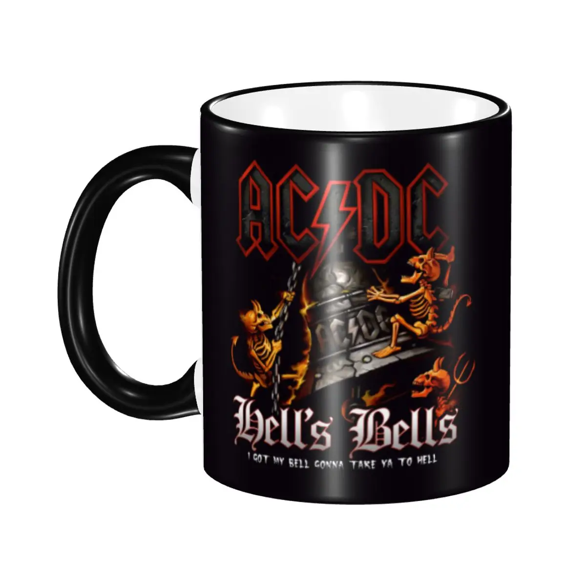 

Керамическая кружка Custom AC DC The Bell Rock Roll Mugs с изображением австралийской рок-группы, креативный подарок