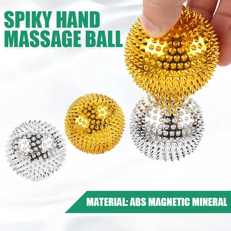 

1/3Pairs Gold Silver Yoga Fitness Ball Magnetic Therapy Massager Magnet Hand Acupuncture Ball Acupoint Massage Pressure Relief