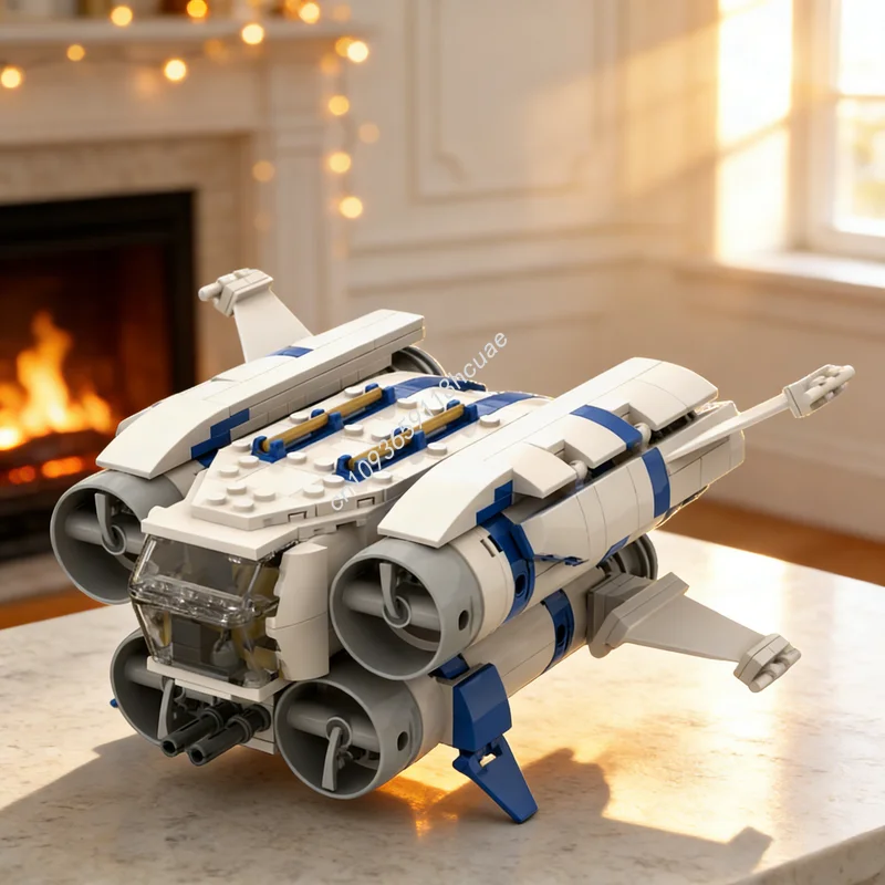 345pcs MOC Star Battle Rebel Inspired Quadjumper Model Building Blocks Construction Christmas Gift Toys Education Kids Birthday