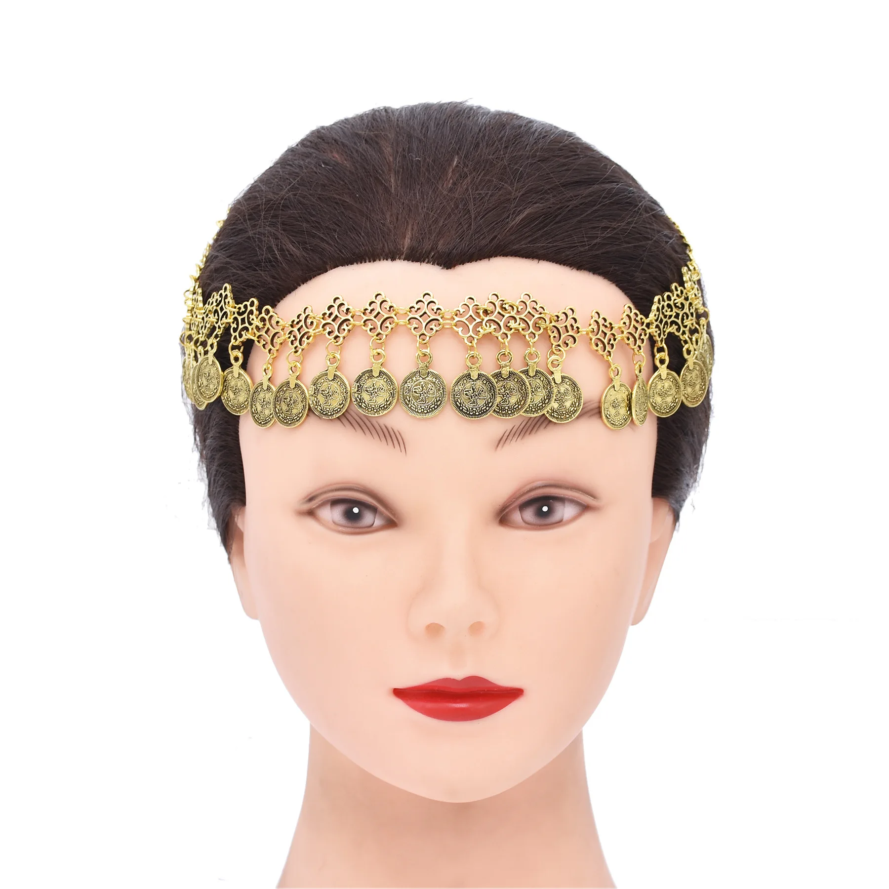 Women Accessories Pakistan - Vintage munten hanger ketting hoofd accessoire