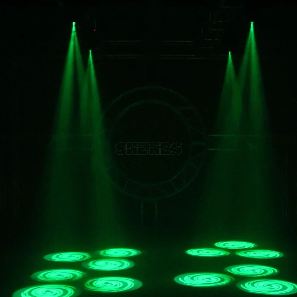 SHEHDS 1 個 80 ワットムービングヘッドスポットライトパターンライト Threer-Prism ゴボシェイキング DJ ディスコ KTV バークラブステージステージ
