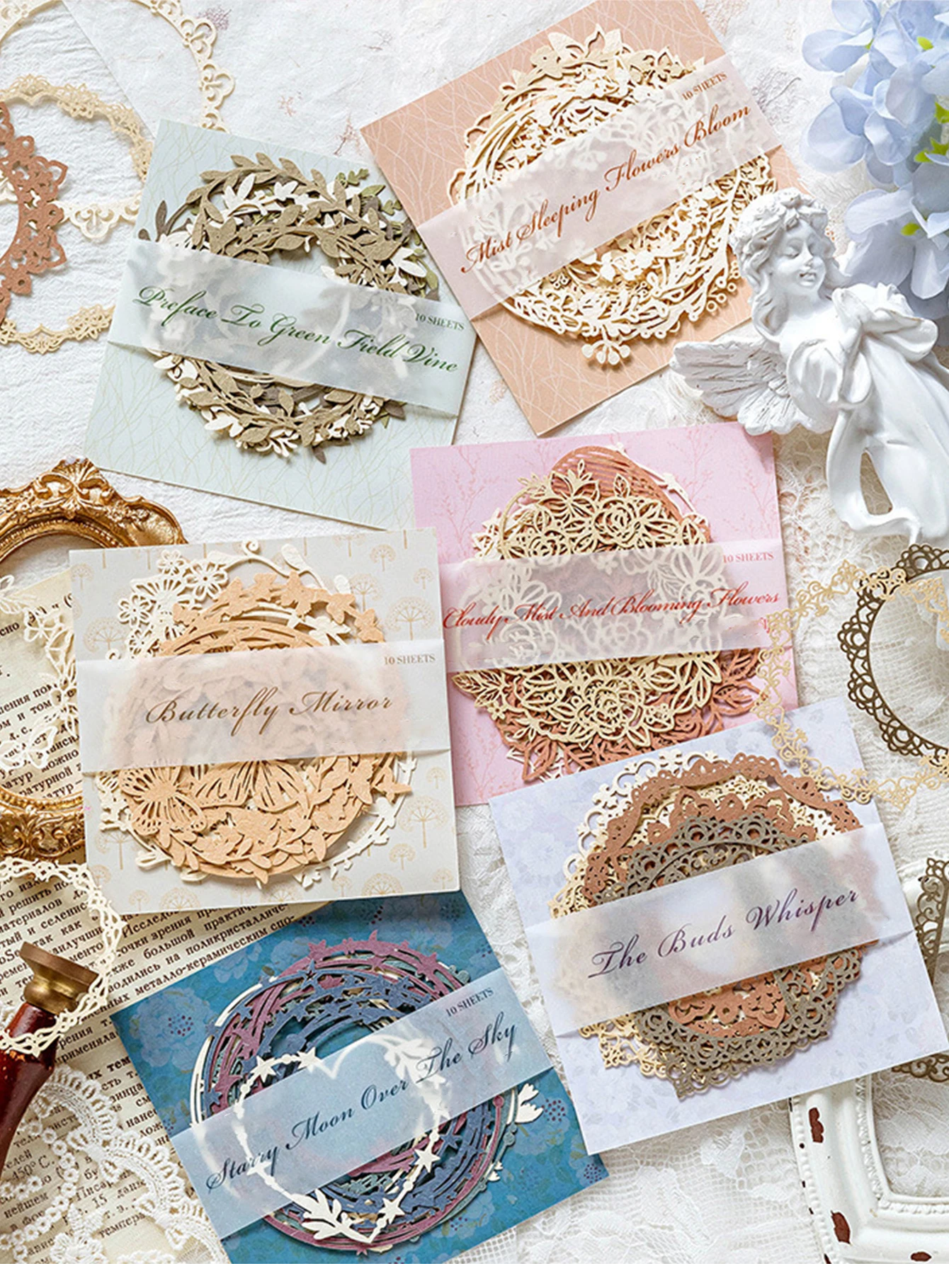 

Открытка с вырезами в виде цветов, выдолбленные рамки в форме сердца и бабочки, декоративная бумажная открытка для скрапбукинга для DIY, альбом для рукоделия