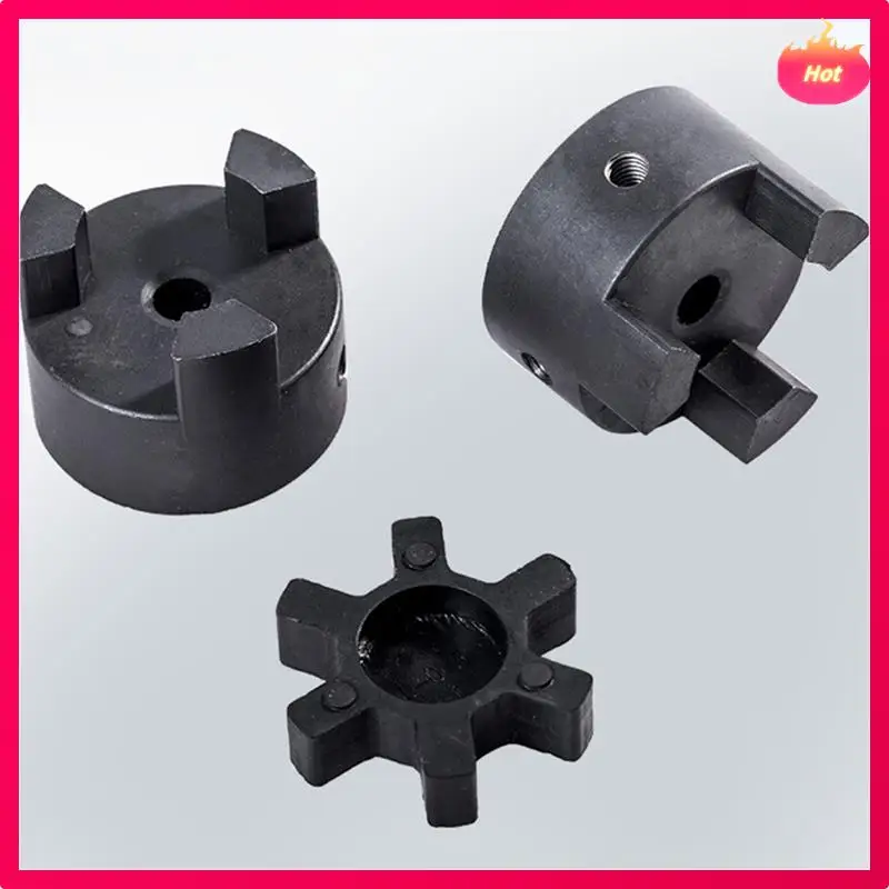 2Sets Flexible 3Pcs Coupling Coupler And Rubber Spider Jaw Coupling For Wood Splitter Mixing Industrial Equipment Kit Durable