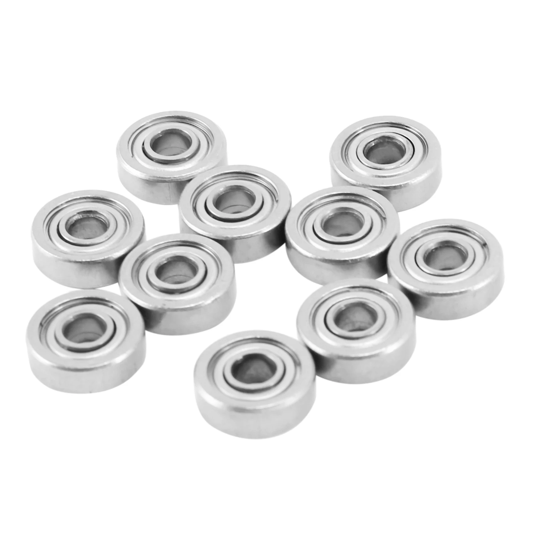 50Pcs Miniature Sealed Metal Shielded Metric Radial Ball Bearing Model: 604 ZZ 4X12X4MM