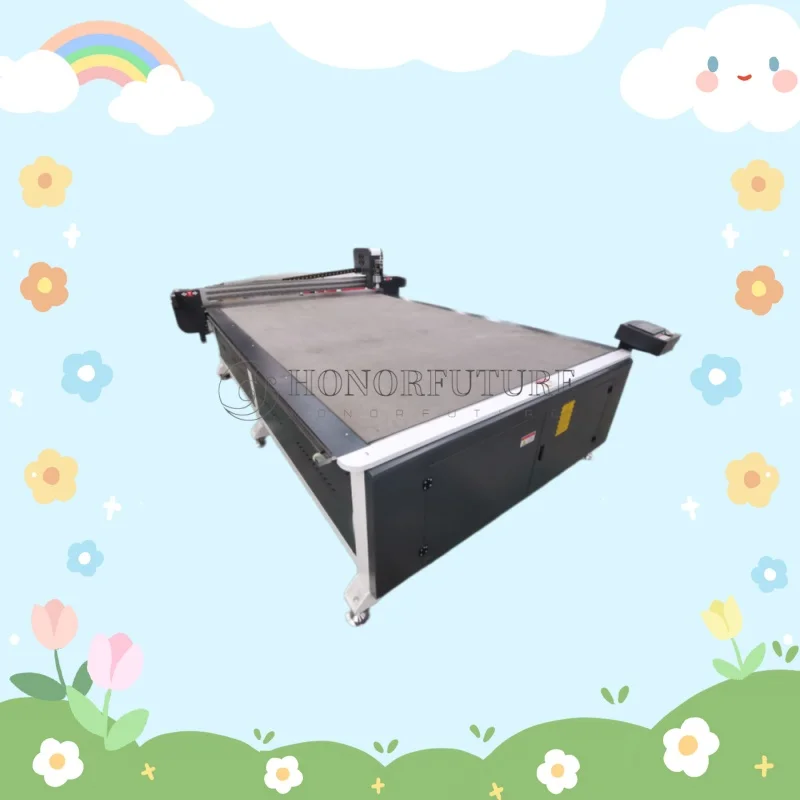 High-frequency Vibration CNC Oscillating Fabric Cutting Machine Vibrating Knife Leather Cutting Machine Auto Rolling Optional