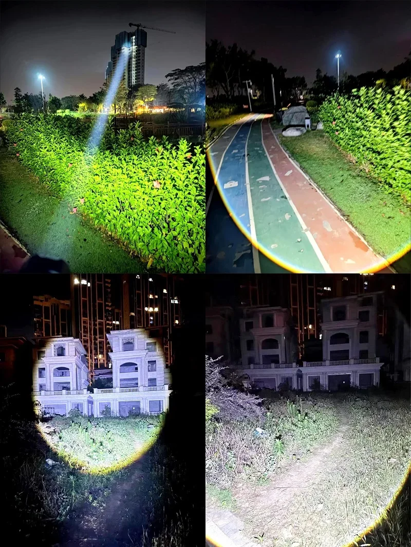 最新の超強力な懐中電灯 9000000LM 超高輝度充電式ランプ IPX6 防水トーチ 5 モード戦術ランタン狩猟