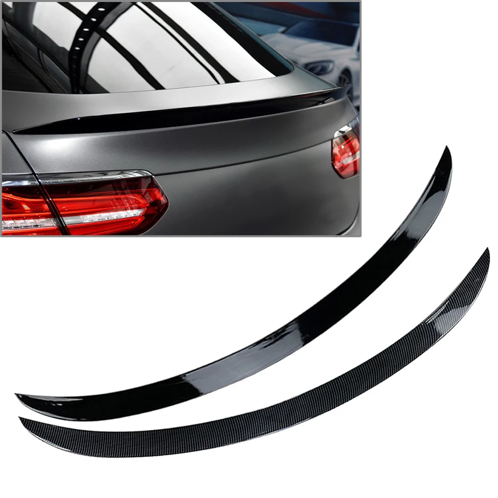 Car Tail Wing Rear Trunk Spoiler Lip Splitter Trim For  Benz GLC Coupe 260 300 C253 2016 2017 2018 2019 2020 2011 2022 2023