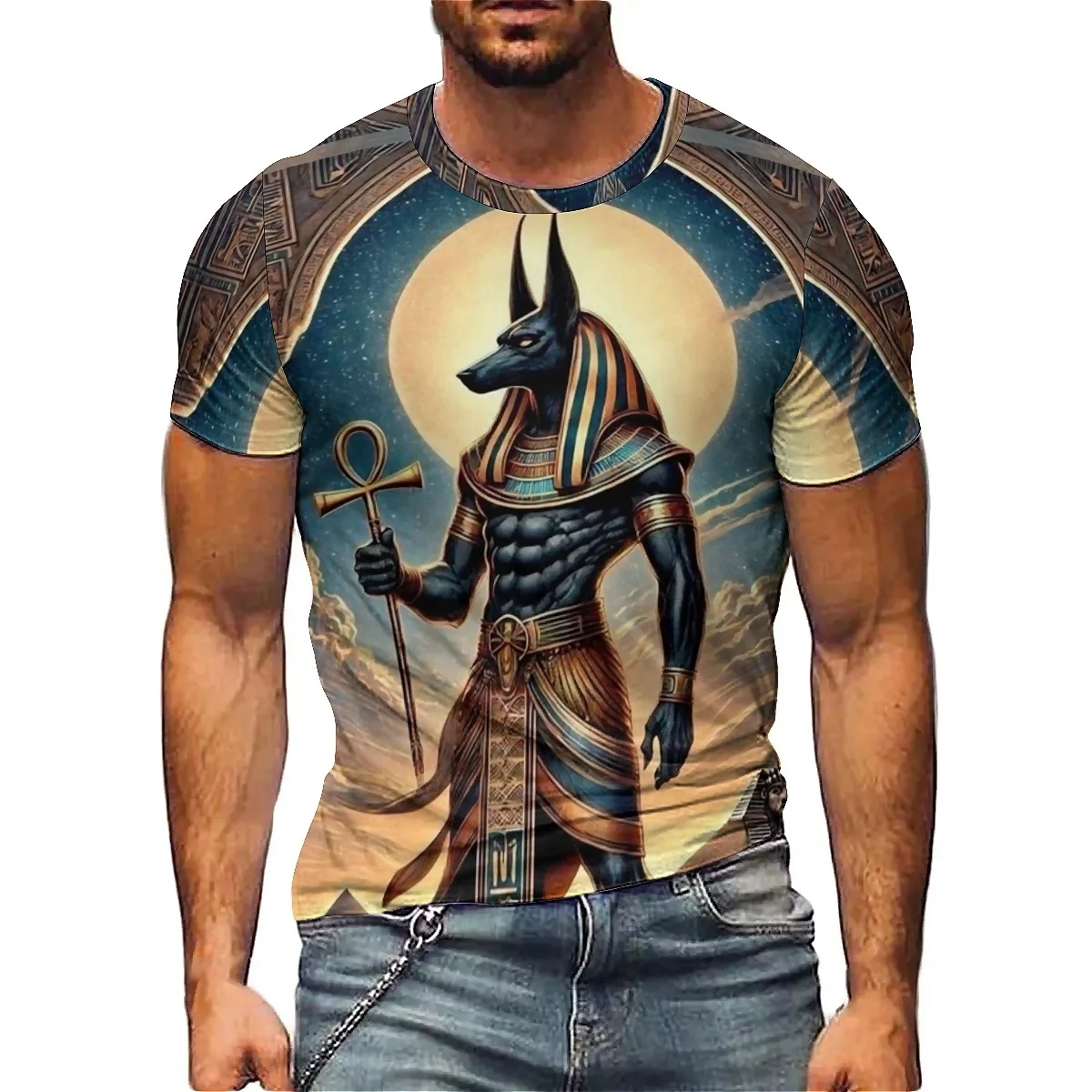 

2025 Summer Men's Colorful and Dynamic 3D Printed Short Sleeved T-shirt, Gym Exercise, Running, Lightweight Design, Perfect Choi