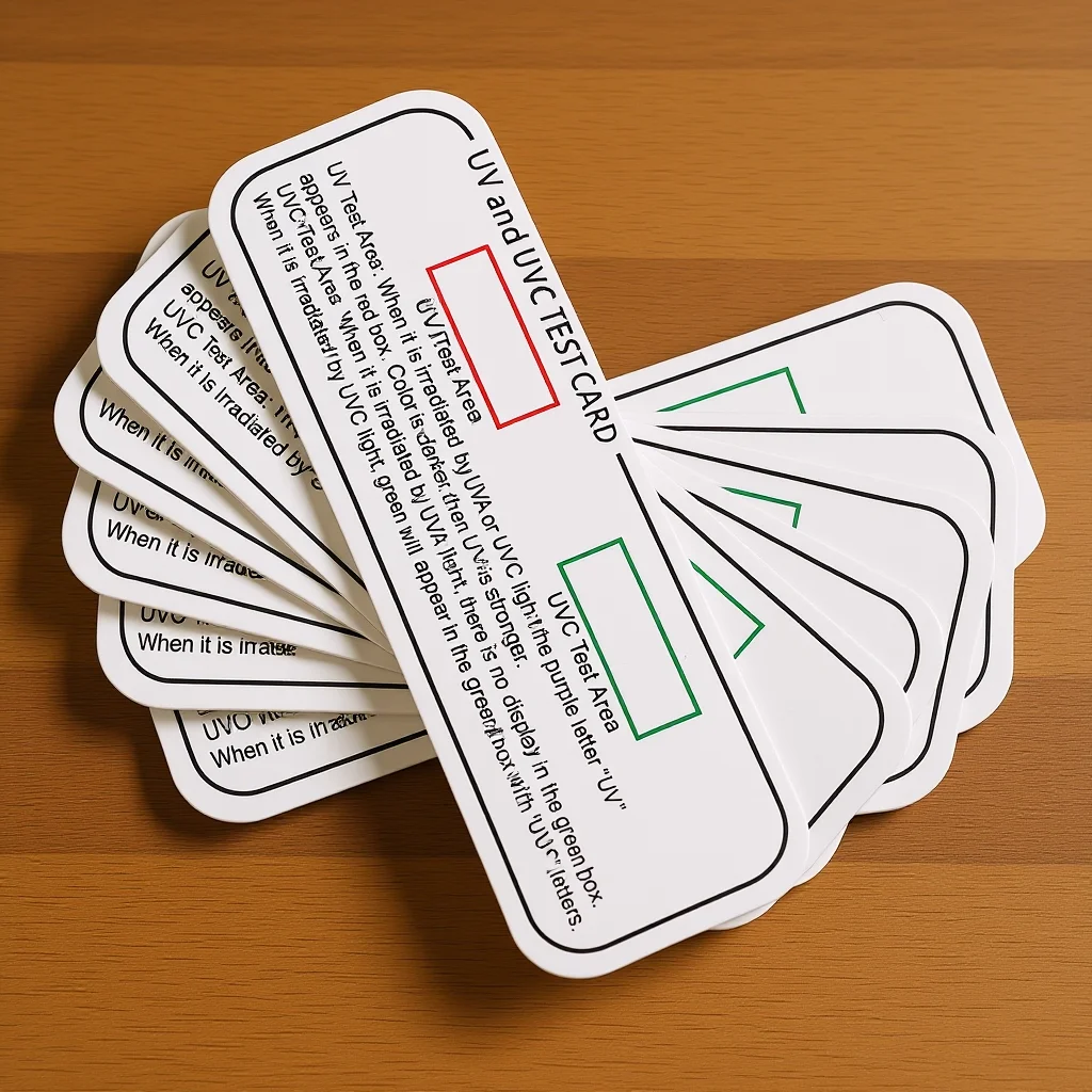 

6Pcs Uv Testing Cards Uvc Card for Quick Uv Uva Analysis Portable Light Indicator Strips for Reliable Sunlight Exposure