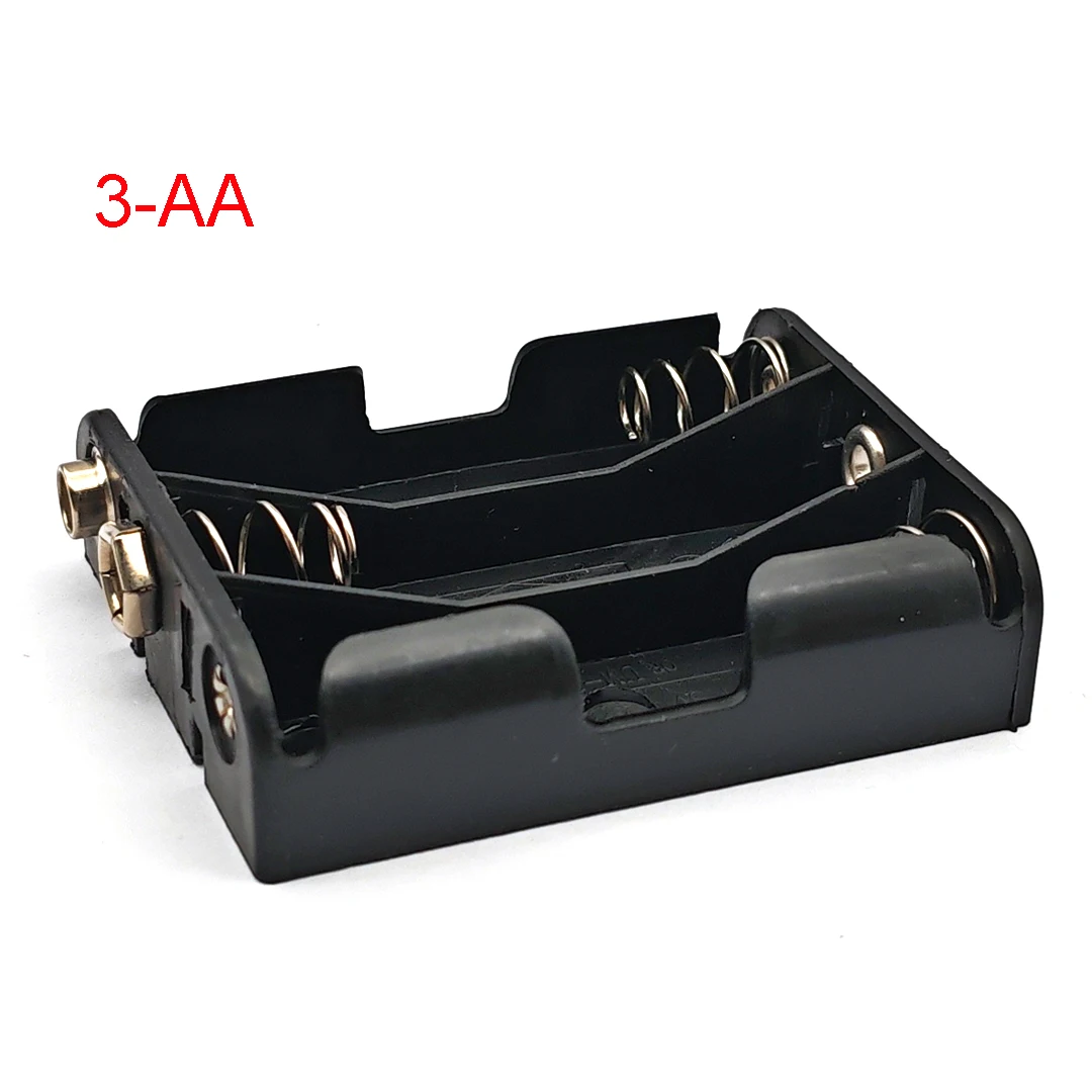 2S 3S 4S AA電池ホルダー 3V 4.5V 6V AA収納ボックスケース 9V正負極バックル端子付き電池ボックス