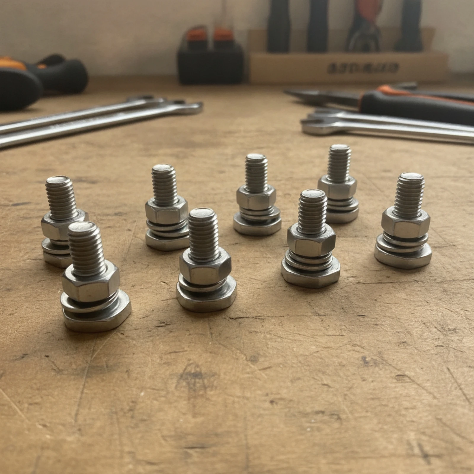 8 Pieces Roof Rack T-Bolt Kit with Washers and Nuts Stainless Steel T-Bolts with Nuts and Washers Roof Rack Bolts M8 Fastener