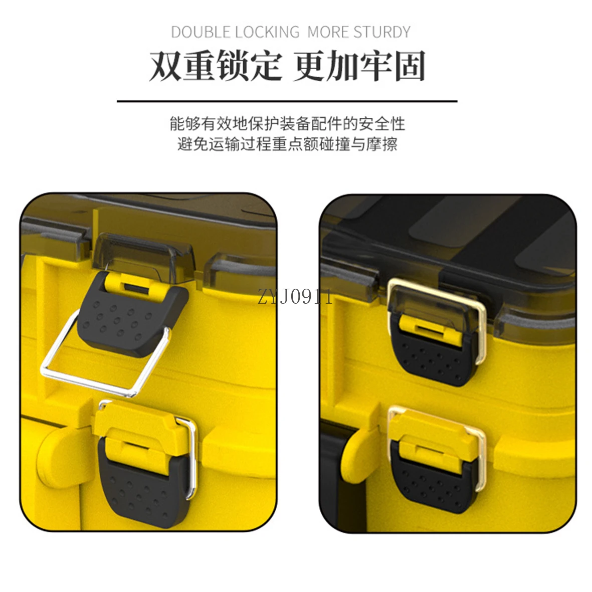 Storage box Double-layer multi-functional fishing gear box Portable large-capacity accessories
