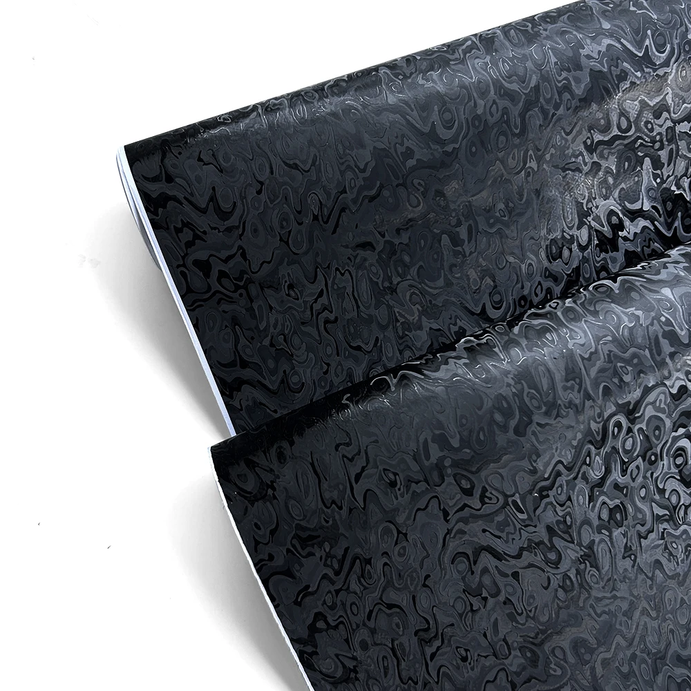 9D Carbon Faser Auto Aufkleber Selbstklebende Glänzend Schwarz Vinyl Wrap Film Anti-Scratch Auto Dekoration Aufkleber für Autos zubehör – Detail 15