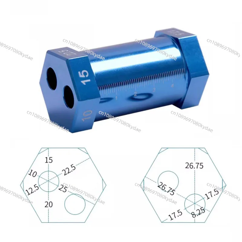 Glasses Template Scriber Lens Parallel Line Calibration Drawing Three-hole Machine Liner Horizontal Alignment Scribing ToolLY-6H