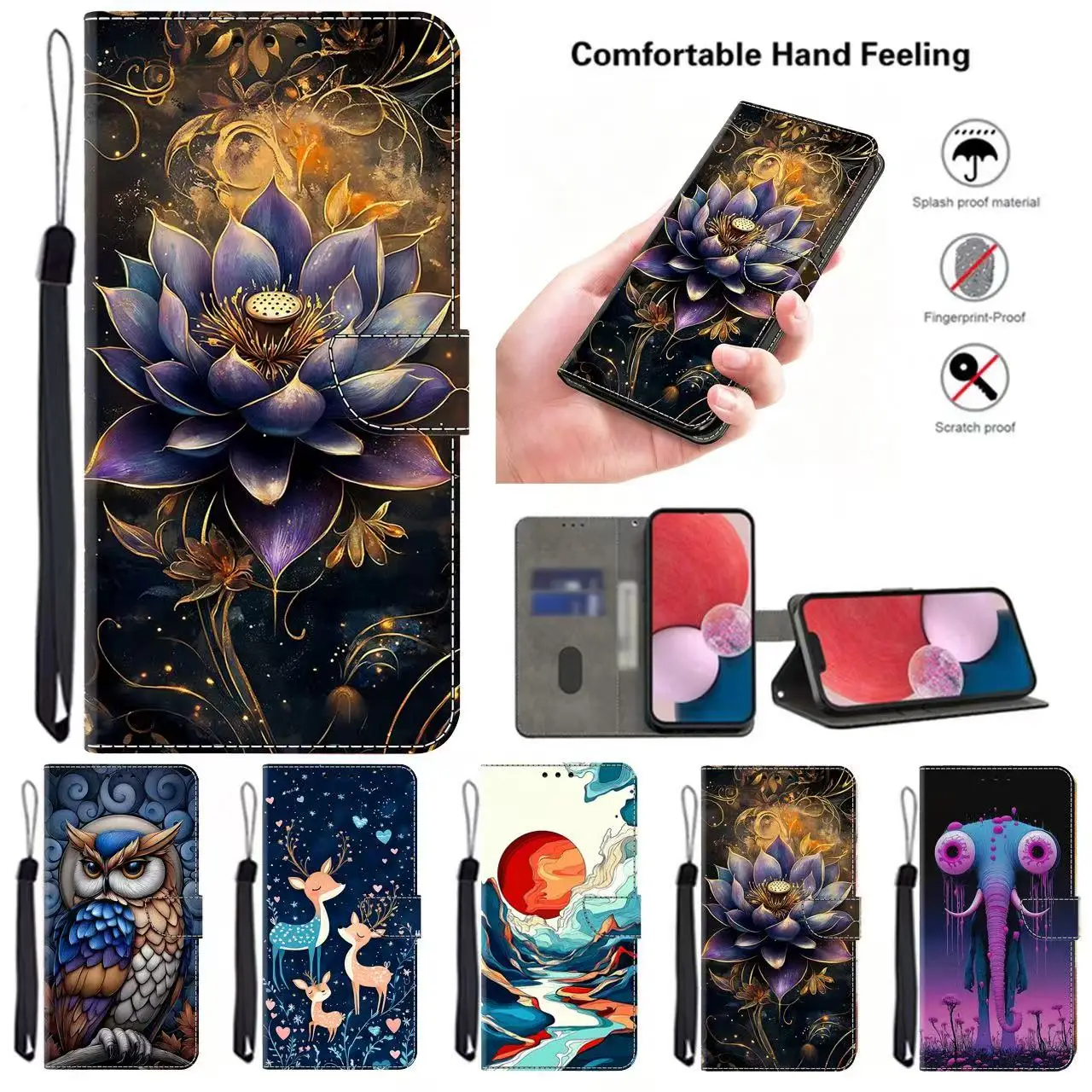 Magnetic Flip Leather Wallet Case For SamSung Galaxy A04s A05s A06 A07 A12 A13 A14 A15 A16 A17 A21s A22 A23A24 A25 A26 A27 4G/5G