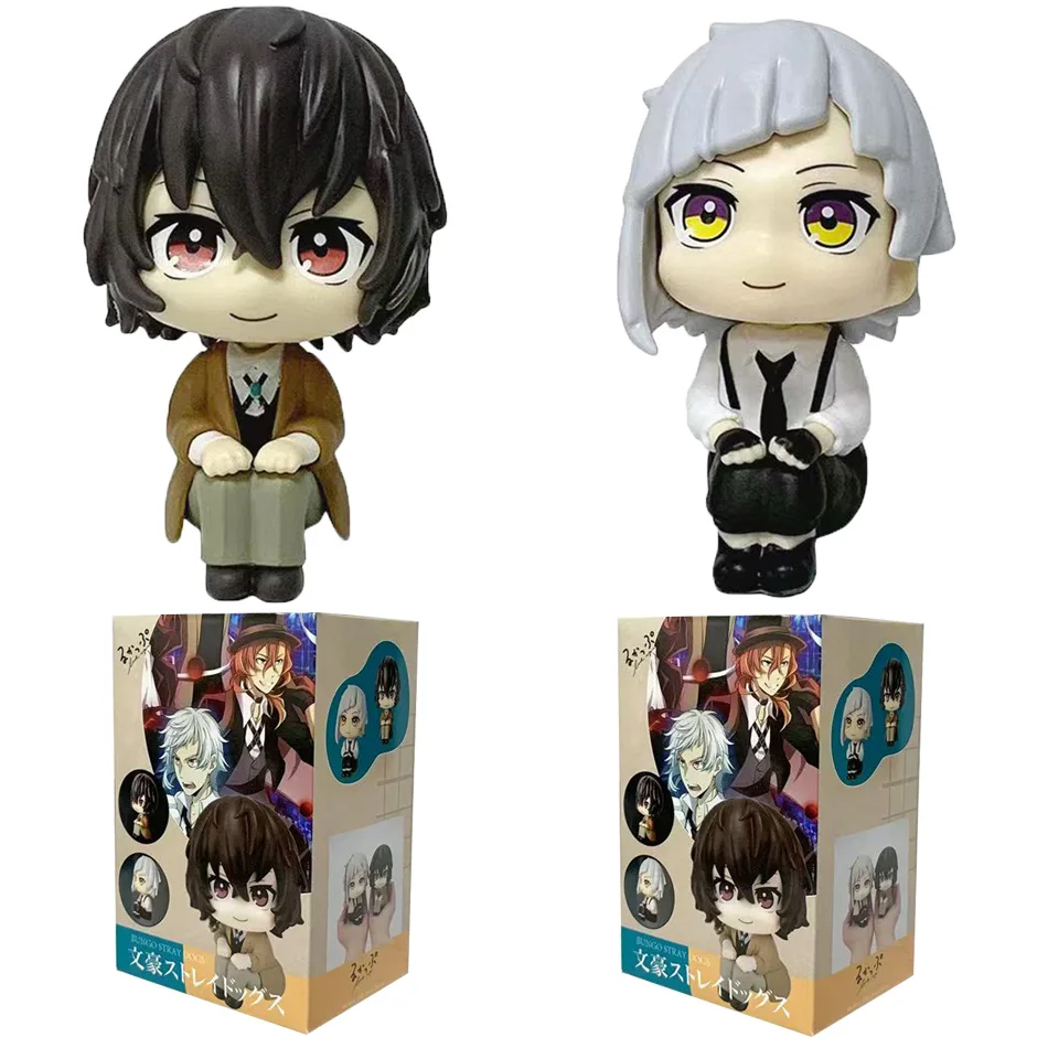 Anime MegaHouse Look Up Bungou Stray Dogs 다자이 오사무 나카지마 아츠시 액션 피규어 장난감 PVC 모델 컬렉션 Kwaii Q Doll