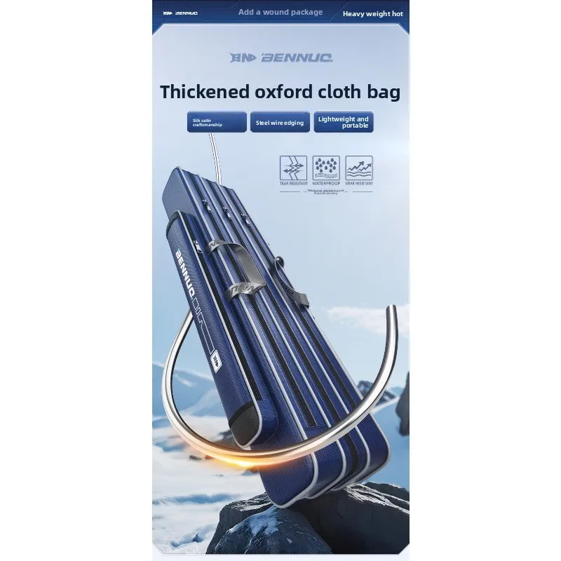 حافظة صنارة صيد السمك المطورة من Benuo، حامل عمود صيد سميك وواسع لسهولة النقل والتخزين