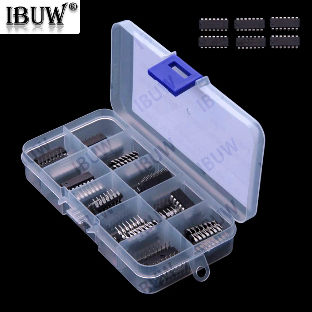 74LS00 74LS02 74LS04 74LS08 74LS32 DIP-14 Integrated Circuit DIP IC Combination Kit With Box 74LS04 74LS08