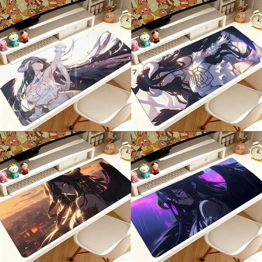 AnIME O-OVerlord A-Albedo Mouse Pad Computer Mat Deskpad Laptop Keyboard Mat Office Large Landscape Mousepad