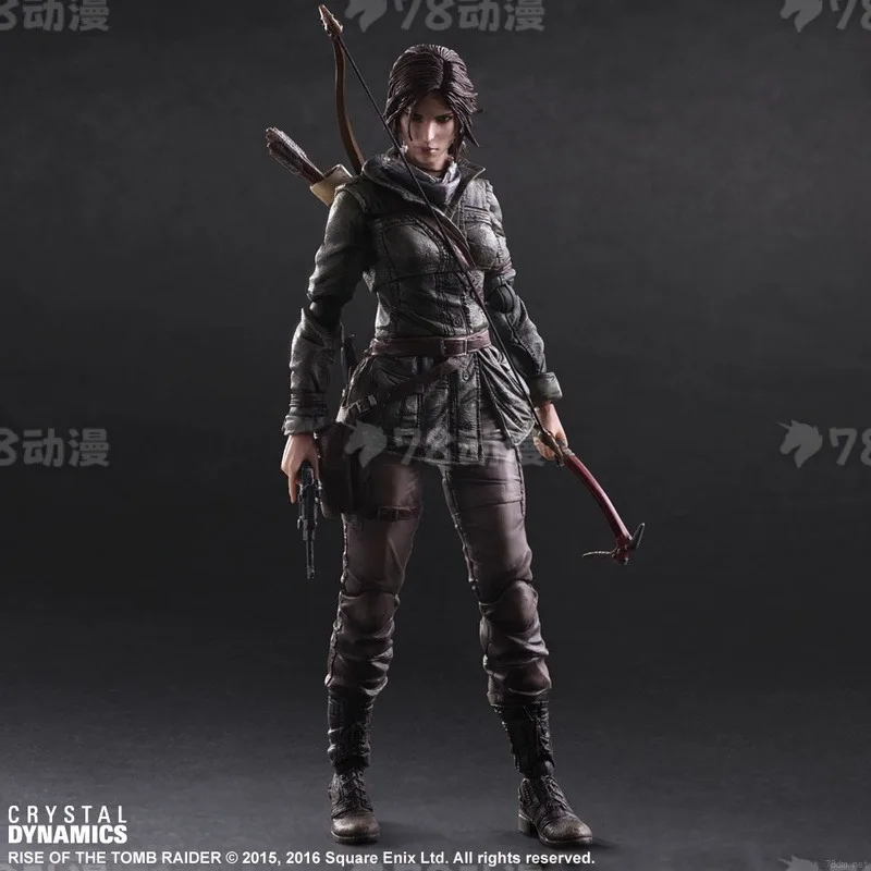 SQEX Produces1/6scale Finished Product Movable Figurine PlayArts Modified Series Tomb Rise Anime Lara Character Collection Model