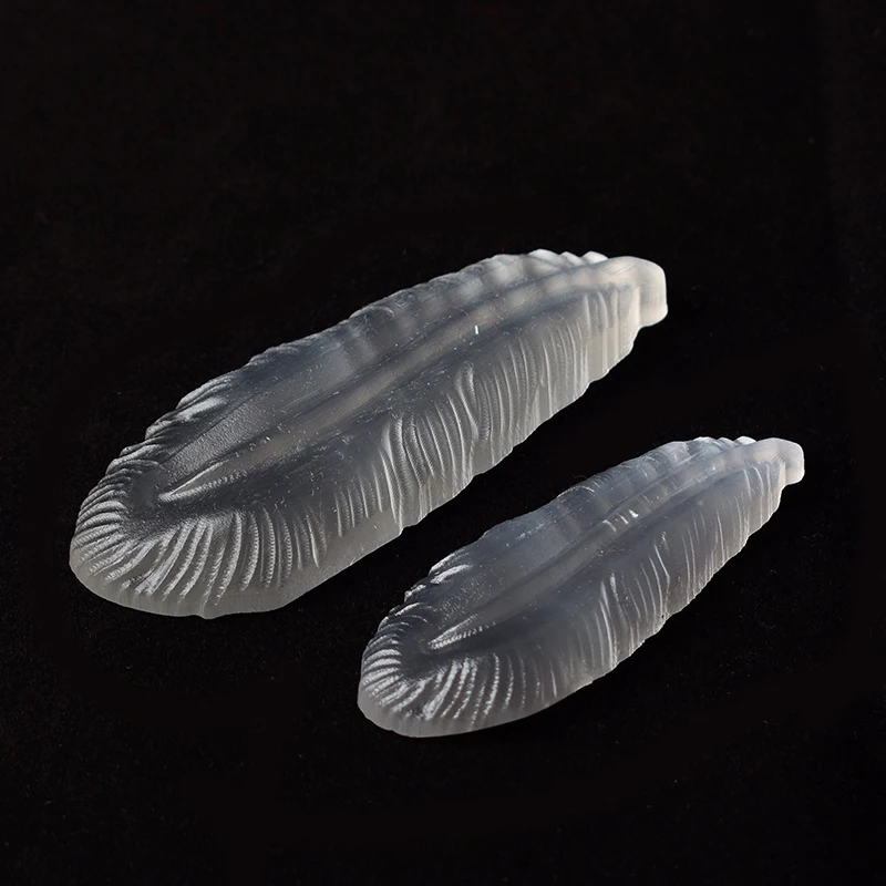 Natural Crystal Selenite Stone Feather Mineral Specimen Crystal Crafts Lucky Items Feng Shui Collection Home Decor Gift