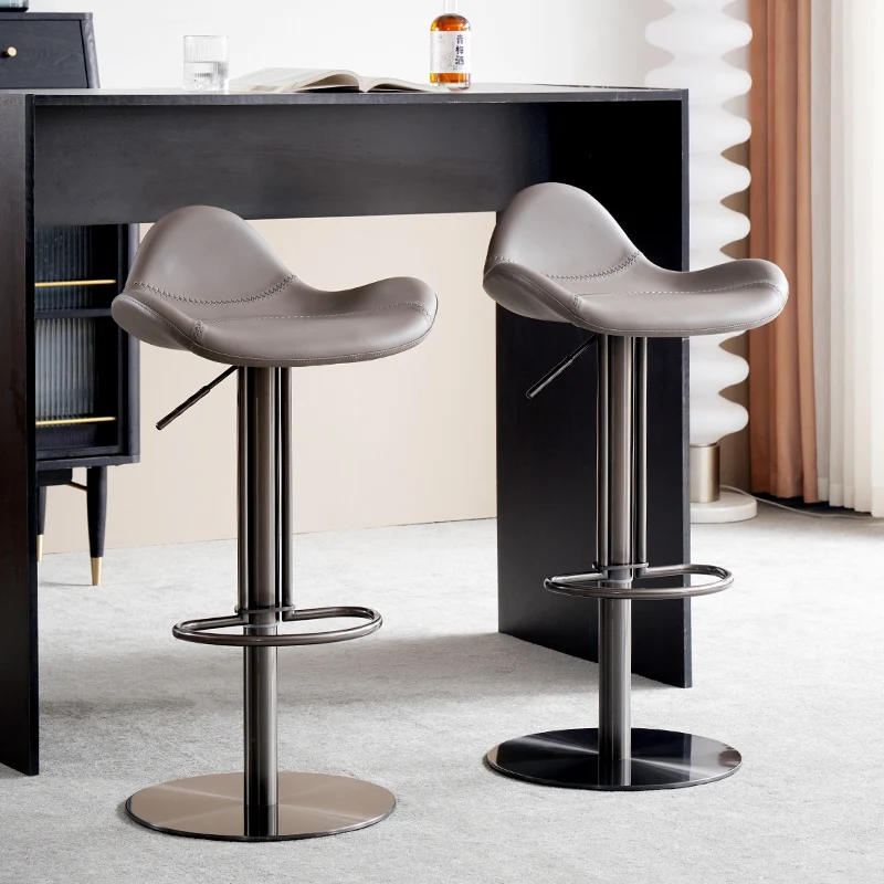 Reception Accent Bar Stool Dining Office Accessories Adjustable Bar Chairs Design Wishbone Cadeira Nordic Furniture