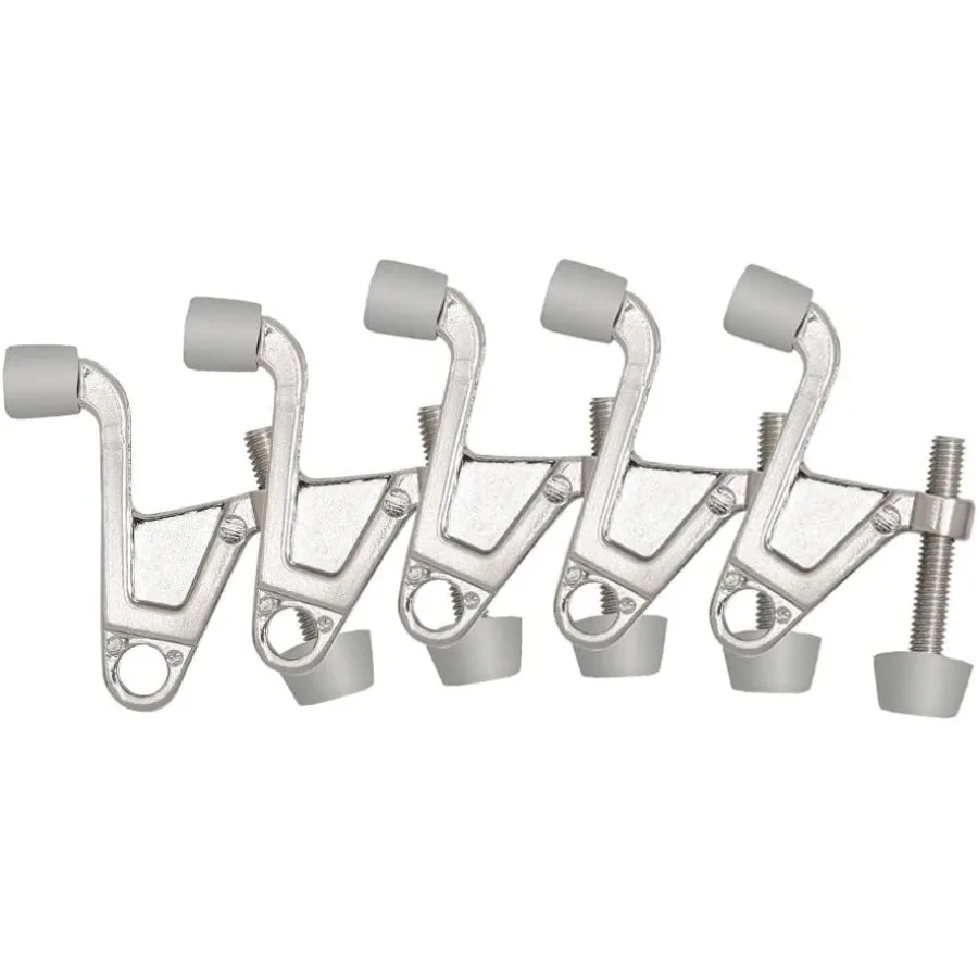 

Jumbo Шарнирный штифт Дверной стопор Настенный протектор с резиновым наконечником Сатиновый никель Регулируемые дверные стопоры 181834 5 шт. в упаковке 1 шт.