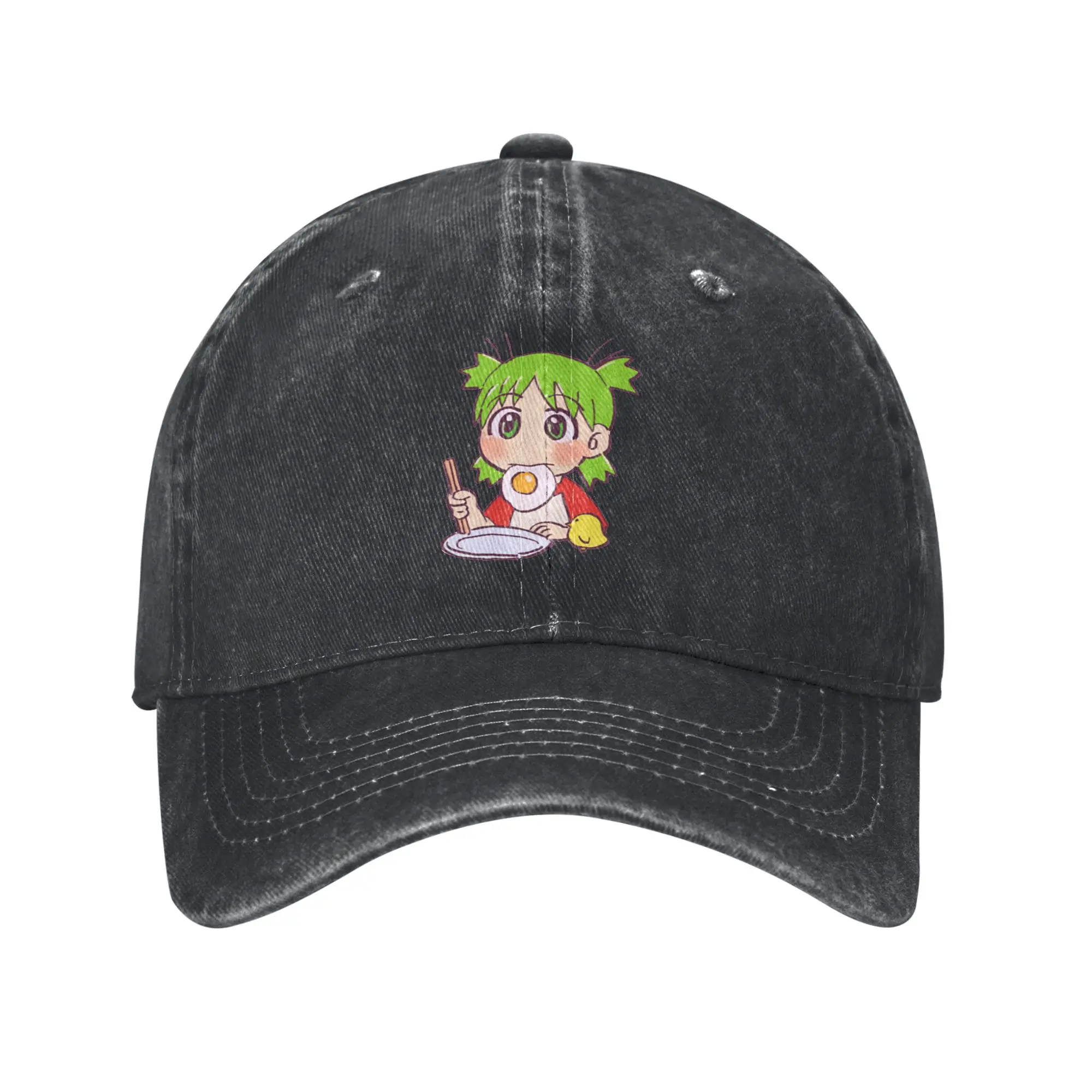 I draw yotsuba eating fried egg yotsubato Fashion Baseball Cap  Durable Men Hat  Street Dance Men Hat