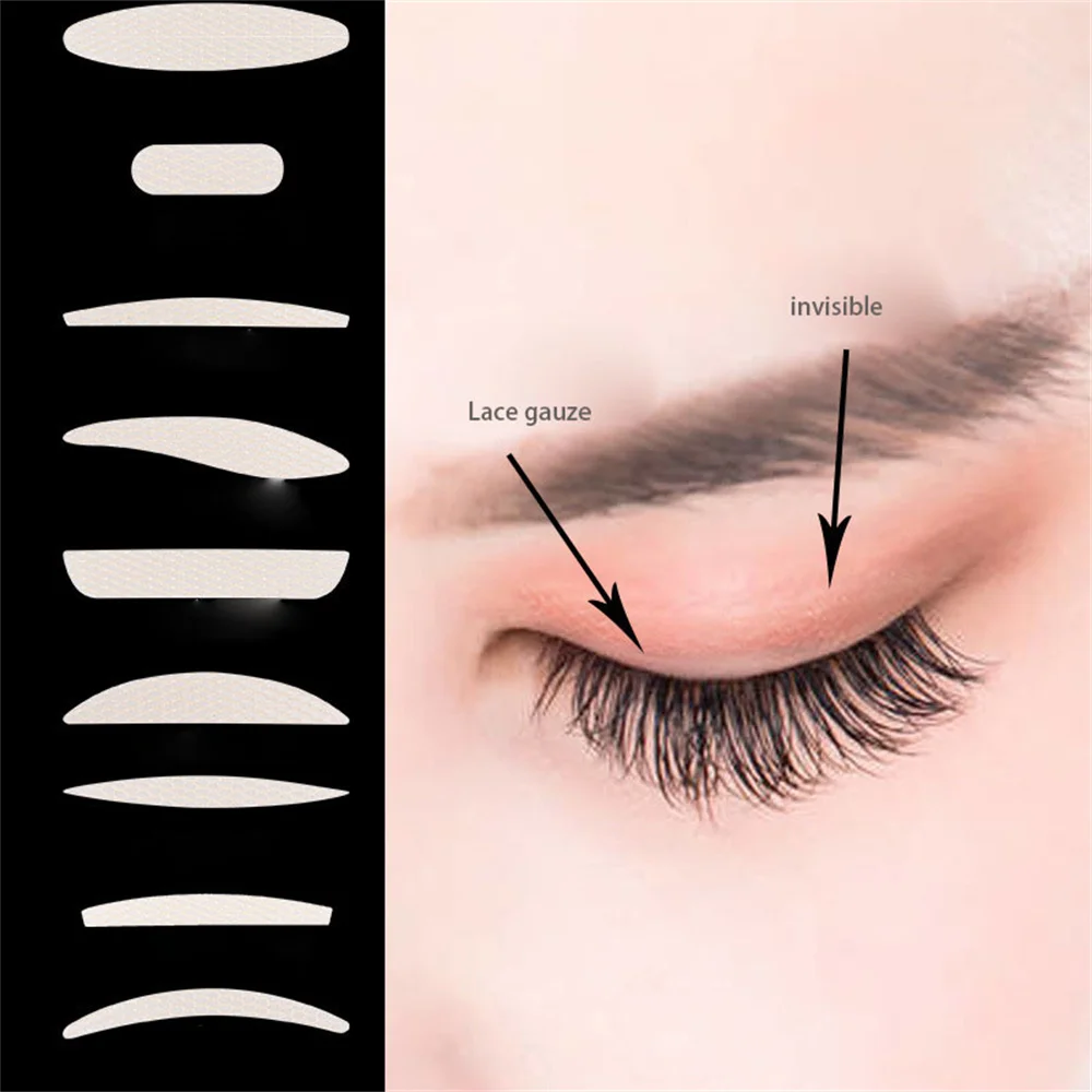 ที่มองไม่เห็นเทปติดตาสองชั้น Lace Eye Lift แถบ Double Eyelid กาวเทปสติ๊กเกอร์เทปตาเครื่องมือ Lash เทปแต่งหน้า