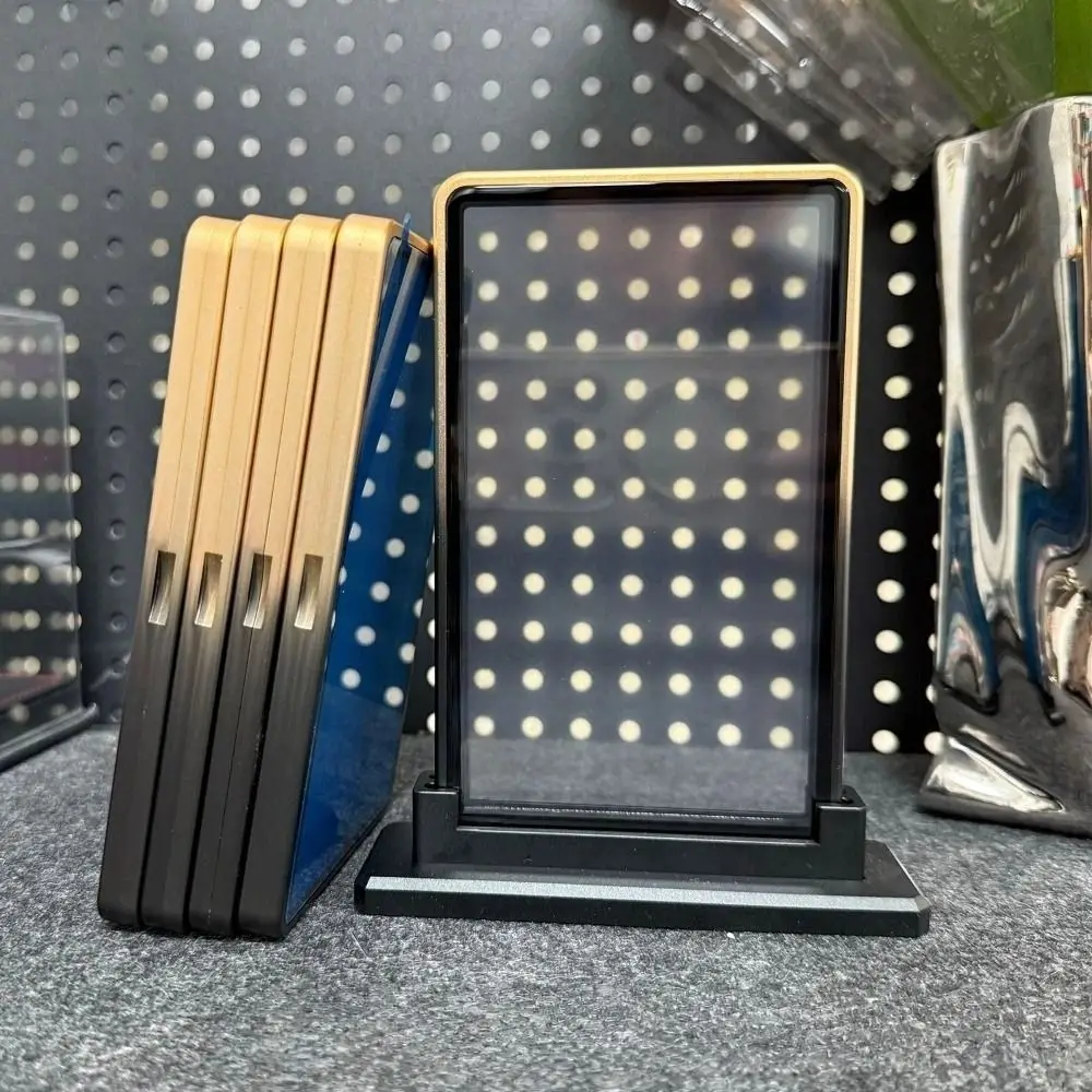 グラデーションカラー トレーディングカード 保護ボックス 両面ガラス アルミ合金 35PT PSA/CGC ボックス 透明 UVカット