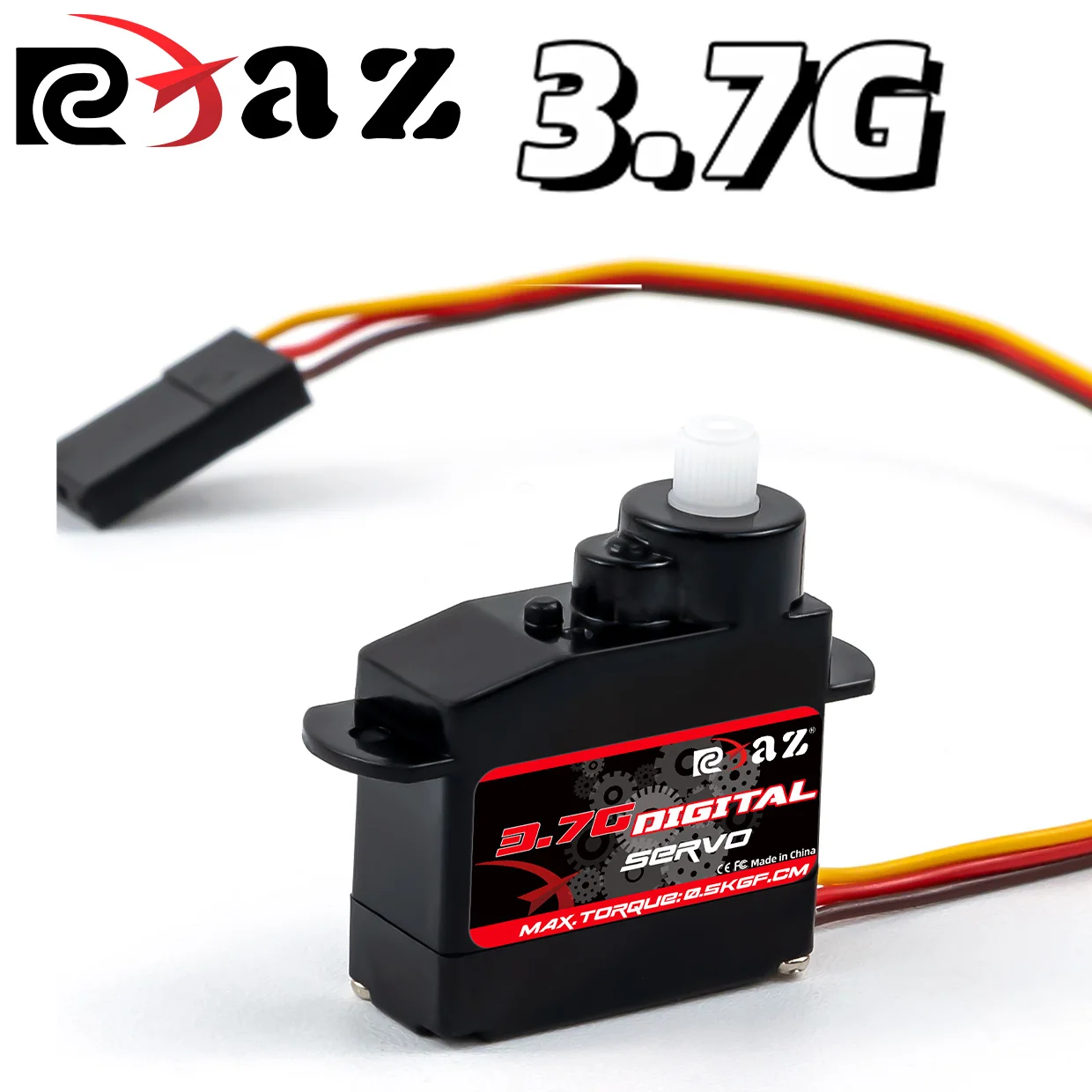 RCXAZ 3.7g Micro Digital Servo Plastic Gear Mini Servos for RC Car Airplanes Helicopter Drone Camera RC Boat