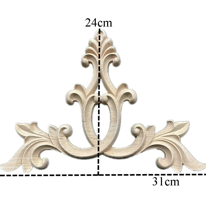 31 سنتيمتر الخشب الخشب زين الزخرفية العتيقة زهرة قطعة تمرير حائط الخلفية خزانة إكسسوارات ديكور منزلي #2