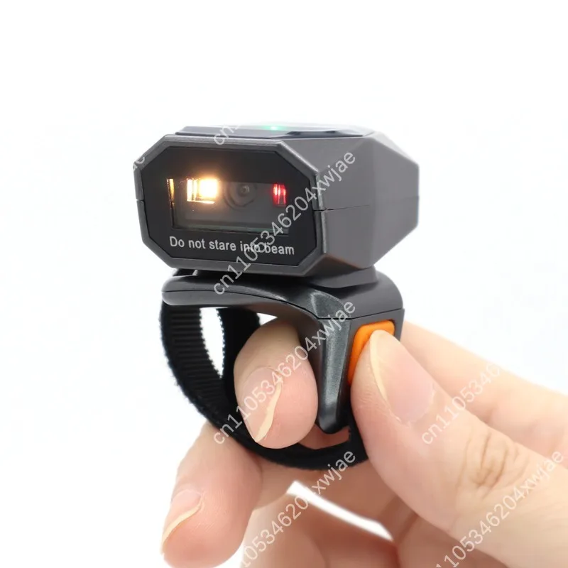 Ring-Type Bluetooth Barcode QR Code Scanner Wireless Portable for Warehouse Inventory