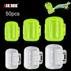 Ackibbik 50pcs Squid Jig Hook Protector Cover Squid Hooks Protector Shrimp Umbrella Case Wood Shrimp Hook Covers