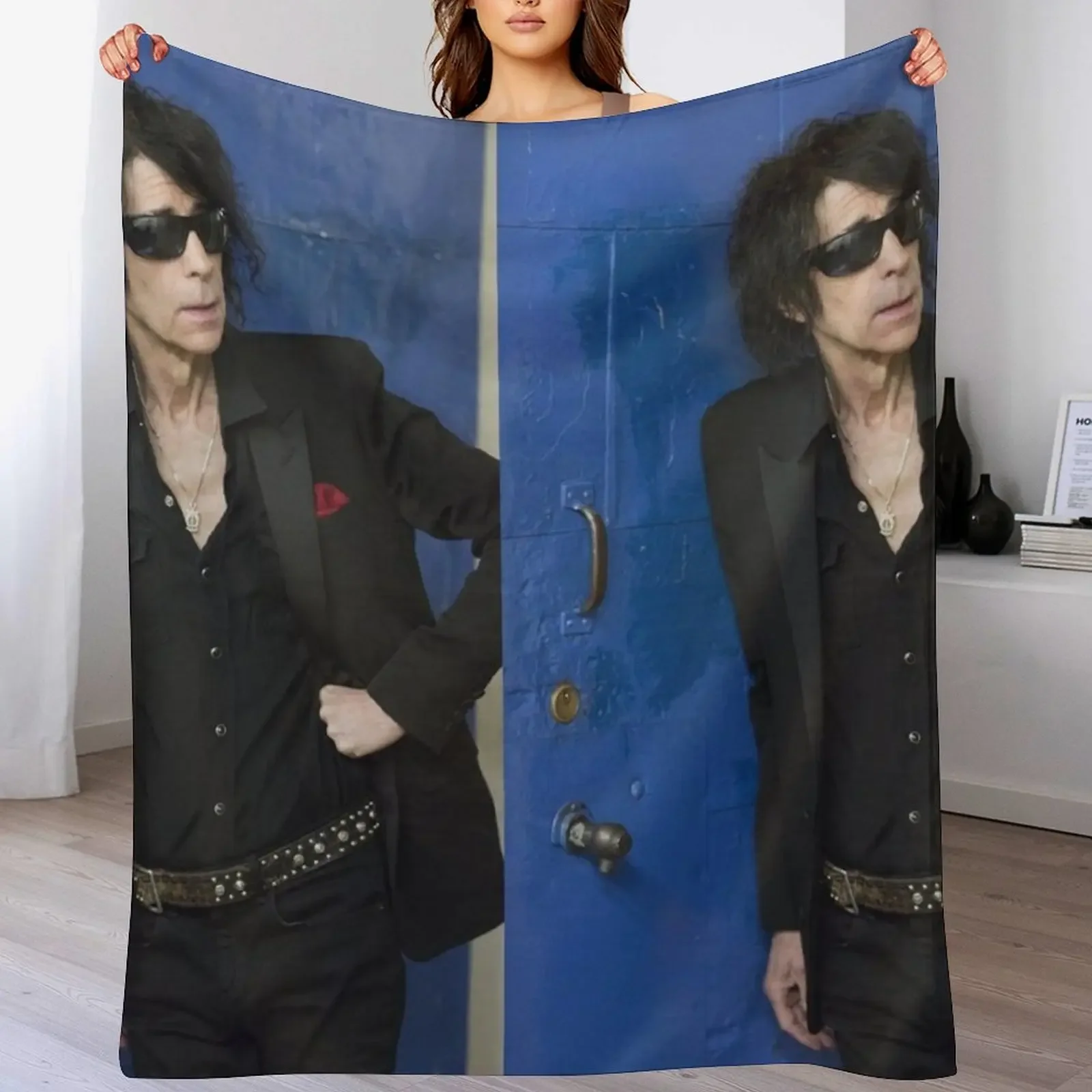 

Peter Wolf singer Throw Blanket Soft Plaid Hairy Designers Custom Blankets