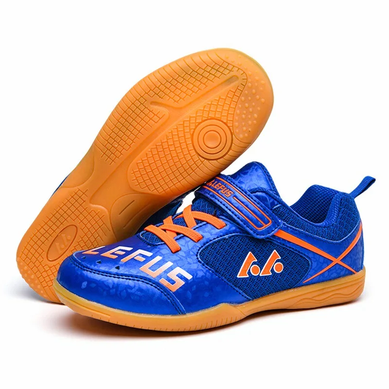 

Children's Velcro Ping Pong Shoes Breathable Cushioned Footwear for Boys and Girls Unisex Outdoor Sports Badminton Trainers
