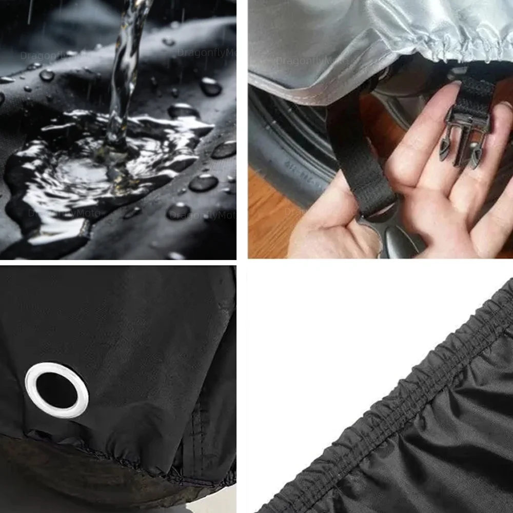 For KAWASAKI VERSYS 650 VERSYS650 ABS 2010-2020 2015 190T Waterproof Motorcycle Covers Motors Dust Rain Snow UV Protector Cover