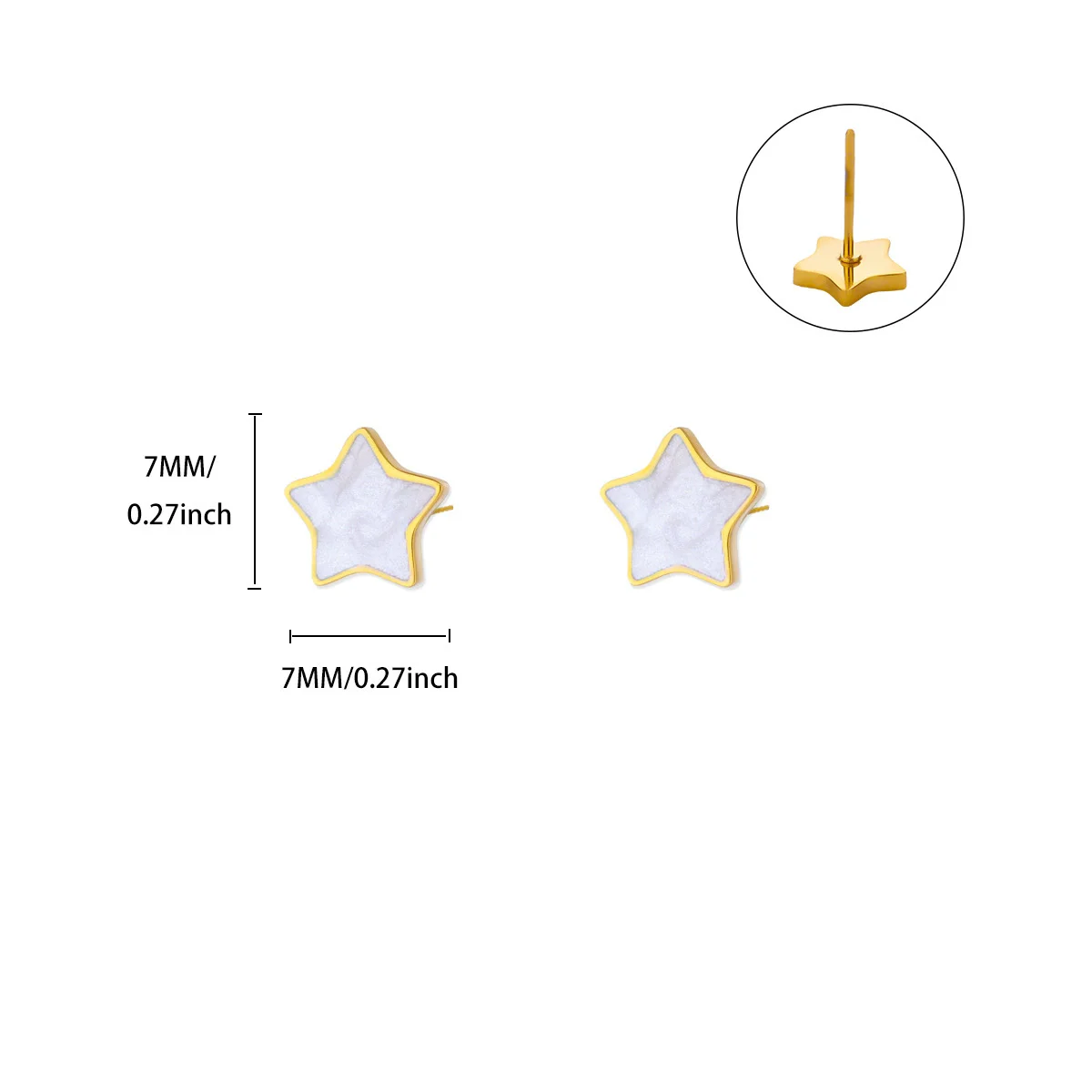 لطيف النفط نازف ستار أقراط للنساء الفولاذ المقاوم للصدأ الذهب اللون ثقب القرط 2025 الاتجاه الجديد موضة مجوهرات الزفاف #4