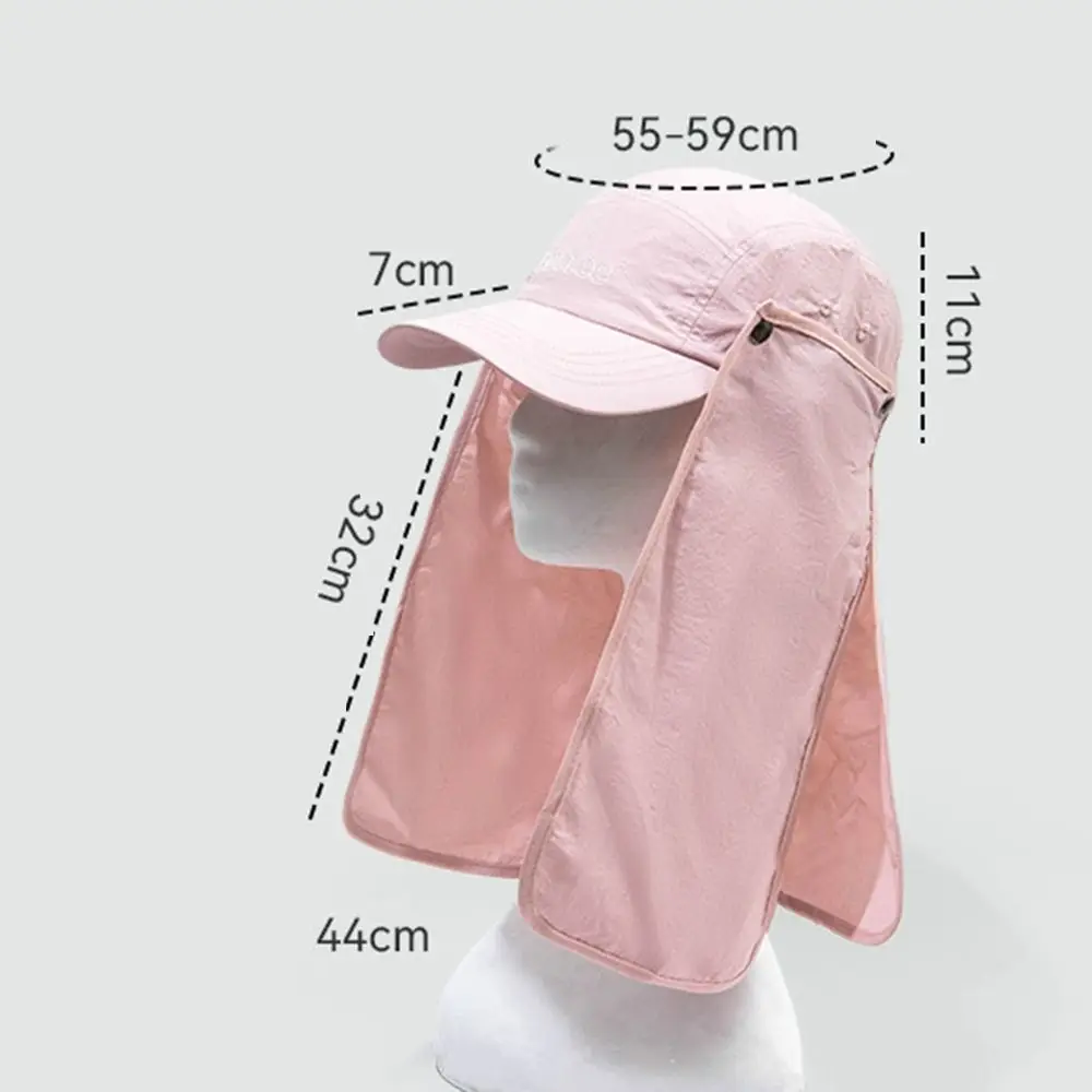 قبعة شمسية فريدة من نوعها مخصصة للتظليل ، قبعة بيسبول قابلة للفصل ، ظل للرقبة والوجه سريع الجفاف ، واقي بحافة واسعة ، الموضة ، الصيف
