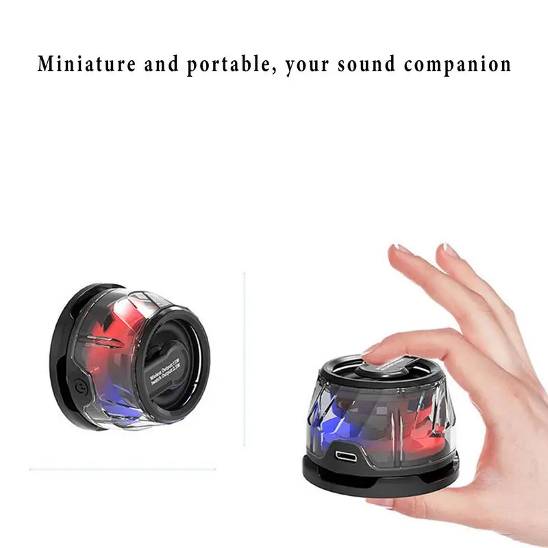 Alto-falante magnético sem fio multicolorido led sem fio banco de bateria pequeno alto-falante sem fio com luz rgb para casa