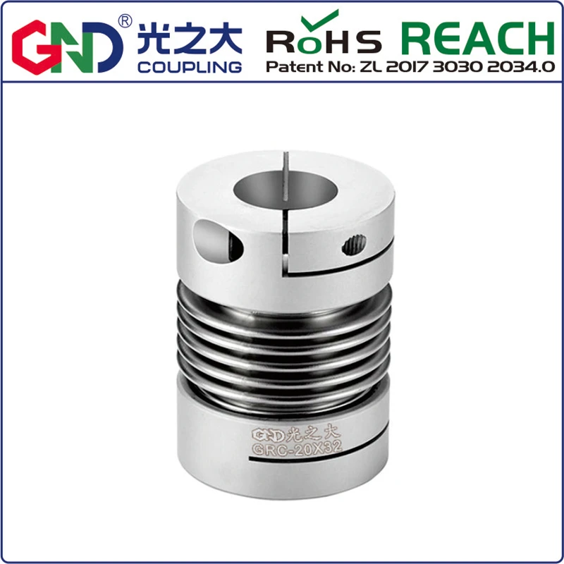 

Bellows Coupling D25 L37 Shaft Zero Backlash Generator Metal Servo Motor Spring Quick-bellow Aluminum Alloy Couples