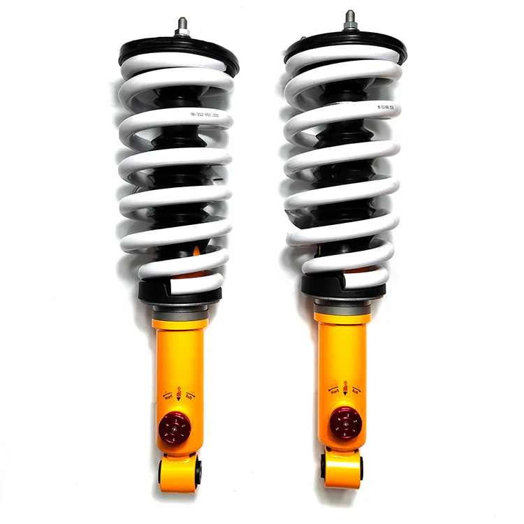 Oil Shock Absorber for L200 4x4 Off-Road Yellow  2 Inches Steel and Iron Gas-Type for Cars Adjustable 6-Level