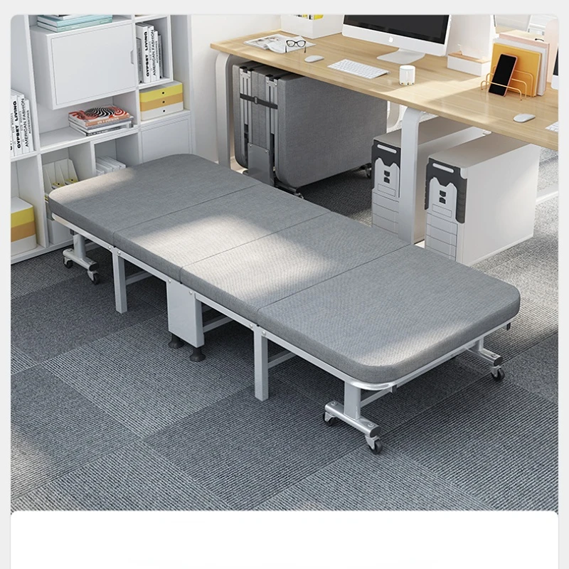 Office Lunch Break Folding Bed Single Home Simple Hospital Escort Marching Bed Field Camping Fishing Folding Bed