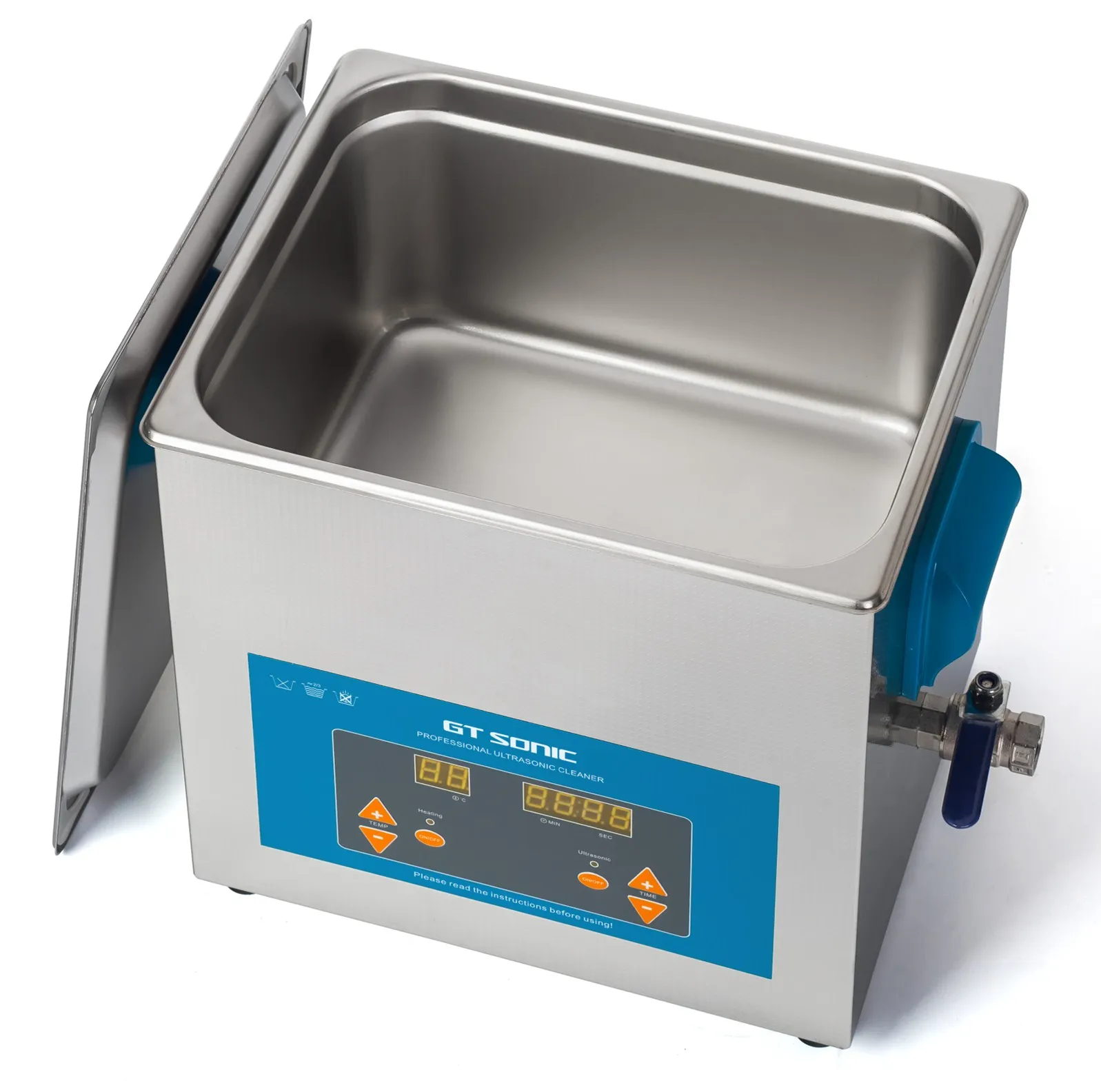 ห้องปฏิบัติการเคมีใช้เครื่องทำความสะอาดชิ้นส่วนอุตสาหกรรม เครื่องทำความสะอาดอัลตราโซนิก เครื่องอัลตราโซนิกเพื่อทำความสะอาดแผ่นเสียงไวนิล